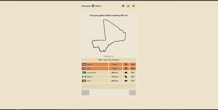 Geography Genius